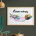 East Urban Home Ambesonne Pride Wall Art w/ Frame, LGBT Slogan Writing Unicorn Mascot Character Rainbow Tail | 35.43 H x 23.62 W x 1.26 D in | Wayfair