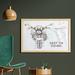 East Urban Home Ambesonne Motorcycle Wall Art w/ Frame, Keep On Riding Words & Bike On The Road Birds Sketch Art Picture | Wayfair