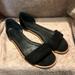J. Crew Shoes | J Crew Black Suede Flat Sandal Size 6.5 | Color: Black | Size: 6.5