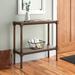 Andover Mills™ Fluellen 31.5" Console Table Wood in Brown | 29.5 H x 31.5 W x 11.75 D in | Wayfair CEDC16F7FAAF423E94FB9E04C23FE475