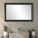 Lark Manor™ Anarsija Wood Framed Mirror w/ Safety Backing Ideal for Bathroom/Vanity Mirror in Black | 24 H x 28 W x 1 D in | Wayfair