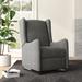 Viv + Rae™ Huckstep Wingback Glider Rocker Recliner Chair in Gray | 42 H x 27 W x 35.5 D in | Wayfair 951495A00C004FADB54AB97D019233BD