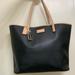 Coach Bags | Coach Black Tote Bag | Color: Black/Cream | Size: Os