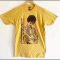 Urban Outfitters Shirts | Jimi Hendrix Yellow Pigment Dye Tee Shirt Medium | Color: Yellow | Size: M