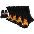 NovForth 4 Pack Mens Thermal Socks Thick Heat Trapping Insulated Heated Boot Socks for Extreme Temperatures, 4pairs,black, Mens 43-45