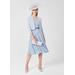 Della Jaquard Spot Dress - Blue - Hobbs Dresses