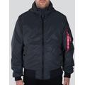 Alpha Industries MA-1 Hooded Reflective Veste, noir, taille M