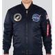 Alpha Industries MA-1 VF NASA LP Veste, bleu, taille M