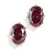 Kate Spade Jewelry | Kate Spade Ruby Gold Plated Shine On Oval Studs Earrings | Color: Red | Size: Os