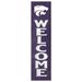 Kansas State Wildcats 12'' x 48'' Welcome Outdoor Leaner