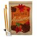 Angeleno Heritage 2-sided Polyester Blend 40 x 28 in. Flag Set in Brown/Orange/Red | 40 H x 28 W in | Wayfair AH-HA-HS-137084-IP-BO-D-US18-AH