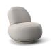 Side Chair - Bernhardt Lulu 29" Wide Swivel Side Chair Chenille/Polyester/Velvet/Bouclé/Other Performance Fabrics in White/Brown | Wayfair