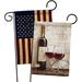 Breeze Decor Wine in Paris 2-Sided Polyester 19 H x 13 W Garden Flag in Black/Gray | 18.5 H x 13 W in | Wayfair BD-WI-GP-117051-IP-BOAA-D-US18-WA