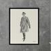 TK Home Raincoat Gentlemen - Picture Frame Print Paper in Black/Brown/White | 40 H x 32 W x 1.5 D in | Wayfair CM179-40x32-B