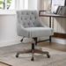 Latitude Run® Linen Task Chair Upholstered in Brown/Gray | 31.89 H x 21.26 W x 25.59 D in | Wayfair A1F30A7DAA44424EA7AEA95BCB139A62