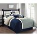 Ivy Bronx Brendel Microfiber 7 Piece Comforter Set Polyester/Polyfill/Microfiber in Blue/Navy | Wayfair 0CE3BE4A045B4E3C8E6D97C9F1A78478