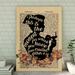 Trinx You Have Been Created Esther 4.14 Gallery Wrapped Canvas - For Girl Power Illustration Decor, Black & Beige Home Decor Canvas | Wayfair