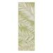 White 24 x 0.13 in Area Rug - Bayou Breeze Amanda Floral Green/Ivory Indoor/Outdoor Area Rug Polypropylene | 24 W x 0.13 D in | Wayfair