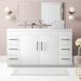 Willa Arlo™ Interiors Verda 60" Single Bathroom Vanity Set Wood in White | 35.5 H x 60 W x 19.69 D in | Wayfair 1A601BAA55AD46EEA3484223762CED97