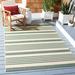Green/White 79 x 0.2 in Area Rug - Beachcrest Home™ Aiken Striped Beige/Green Indoor/Outdoor Area Rug, Latex | 79 W x 0.2 D in | Wayfair