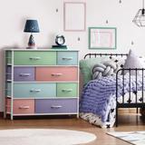 Dresser w/ 8 Drawers Furniture Storage & Night Stand Table for Bedroom