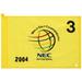 PGA TOUR Event-Used #3 Yellow Pin Flag from the NEC Invitational on August 19-22 2004