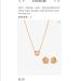 Coach Jewelry | Coach Necklace And Tea Rose Stud Earring Set | Color: Gold | Size: Os