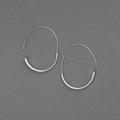 Lucky Brand Silver Modern Hoop Earrings - Women's Ladies Accessories Jewelry Earrings