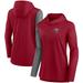 Women's Nike Red/Heathered Charcoal Tampa Bay Buccaneers Chevron Hoodie Performance Long Sleeve T-Shirt
