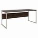 Bush Business Furniture Hybrid 72W x 30D Computer Table Desk with Metal Legs in Black Walnut - Bush Business Furniture HYD373BW