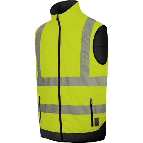 Gilet de travail haute-visibilité réversible jaune fluo Würth MODYF