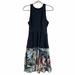 Anthropologie Dresses | Anthropologie Hutch Black Floral Fit & Flare Dress | Color: Black/Blue | Size: 2