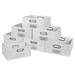 Niche Cubo Set of 12 Half-Size Foldable Fabric Storage Bins- White - Regency HTOTE0612PKWH