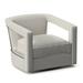 Barrel Chair - Bernhardt Alana 32.5" Wide Swivel Barrel Chair Wood/Fabric in Brown | 29 H x 32.5 W x 33 D in | Wayfair N1118S_5555-000_44AntNickel