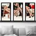 Rosdorf Park Girl's Night by Jodi - 3 Piece Picture Frame Graphic Art Plastic/Acrylic in Black/Red | 40.5 H x 25.5 W x 1 D in | Wayfair
