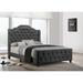 Lark Manor™ Mahan Tufted Standard Bed Upholstered/Linen in Gray | 59 H x 61 W x 81 D in | Wayfair 41899FA23C6E4EF29F0C0145FC2979F5