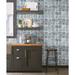 York Wallcoverings Encaustic Tile 20' L x 27" W Peel & Stick Wallpaper Roll Vinyl in Gray | 27 W in | Wayfair PSW1302RL