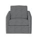 Swivel Chair - Landry Bernhardt Swivel Chair Chenille/Polyester/Velvet/Bouclé/Other Performance Fabrics in Gray | 34 H x 30.5 W x 36 D in | Wayfair