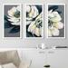 Red Barrel Studio® Peonies - 3 Piece Picture Frame Painting Plastic/Acrylic in Blue/Gray/White | 1 D in | Wayfair 5B69FB9D94C04EBEAF3ADB862E079F96
