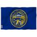 ANLEY Nebraska State Flag 2-Sided 8.3 x 6.3 in. House Flag, Polyester in Blue | 36 H x 60 W in | Wayfair A.Falg.StateNebraska