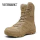 Vancat-Bottes militaires en cuir pour hommes Bottes de rinçage Chaussures d'extérieur Force