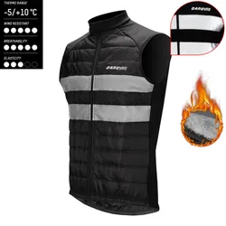 DAREVIE-Veste Thermique de Cyclisme pour Homme et Femme Glaçure de Cyclisme Doudoune Thermique