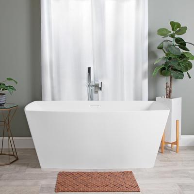 Randolph Morris Brenna 67 Inch Matte White Double Ended Freestanding Tub RMD8378-67-BN
