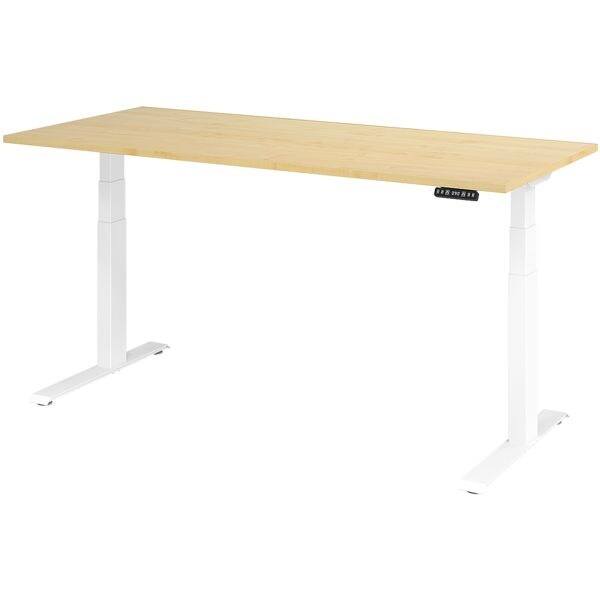 HAMMERBACHER Schreibtisch »Upper Desk« 180 cm breit und elektrisch höhenverstellbar bis 129 c braun, 180x129x80 cm