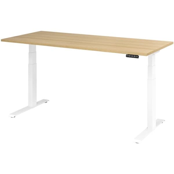 HAMMERBACHER Schreibtisch »Upper Desk« 180 cm breit und elektrisch höhenverstellbar bis 129 c braun, 180x129x80 cm Image