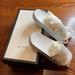 Gucci Shoes | Gucci Slides White Rubber Size 37-7 | Color: White | Size: 37