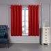 Deconovo 100 Percent Blackout Double Layers Lined Curtain (2 Panel)