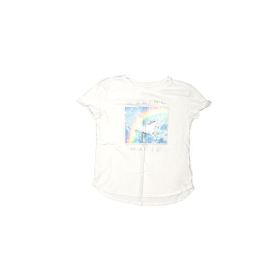 Gap Kids Short Sleeve T-Shirt: Blue Solid Tops - Size Small