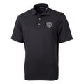 Men's Cutter & Buck Black Las Vegas Raiders Virtue Eco Pique Recycled Polo