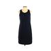 Allen B. by Allen Schwartz Casual Dress - Sheath Scoop Neck Sleeveless: Blue Solid Dresses - Women's Size Small